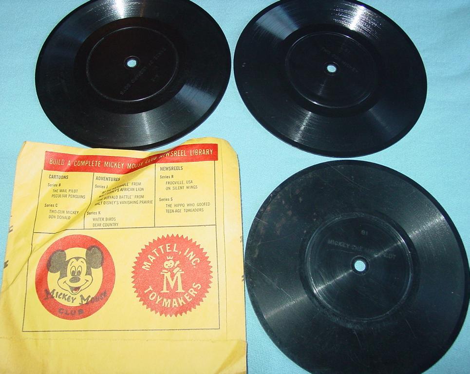 9 Walt Disney Official Mickey Mouse Club Phonograph Records Newsreel 9 Walt Disney Official Mickey Mouse Club Phonograph Records Newsreel