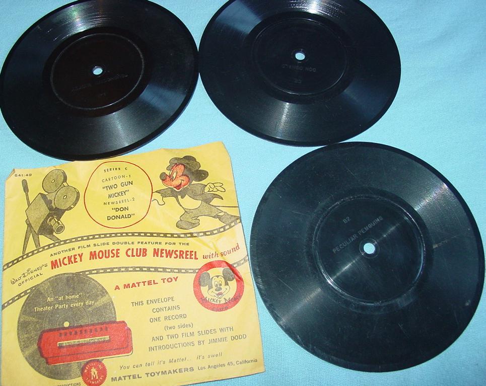 9 Walt Disney Official Mickey Mouse Club Phonograph Records Newsreel 9 Walt Disney Official Mickey Mouse Club Phonograph Records Newsreel