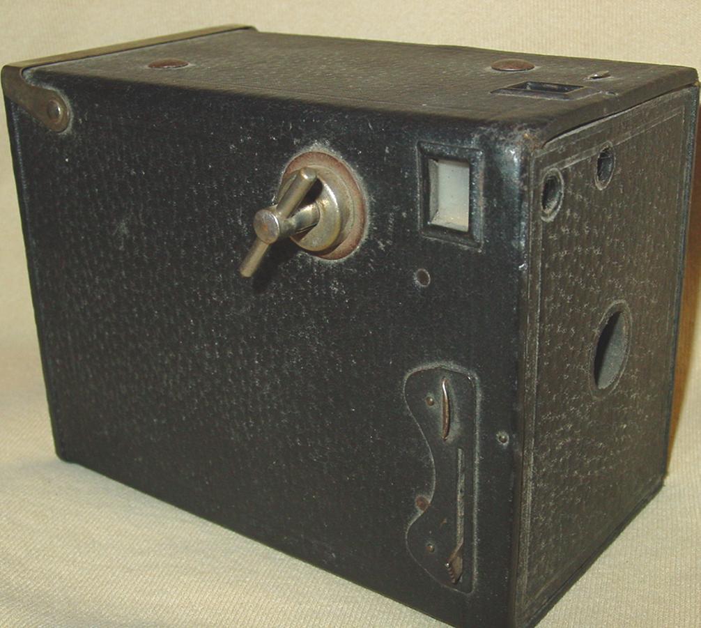 Ansco Box Camera Wood Inside for 4A Film Binghamton New York Ansco Box Camera Wood Inside for 4A Film Binghamton New York