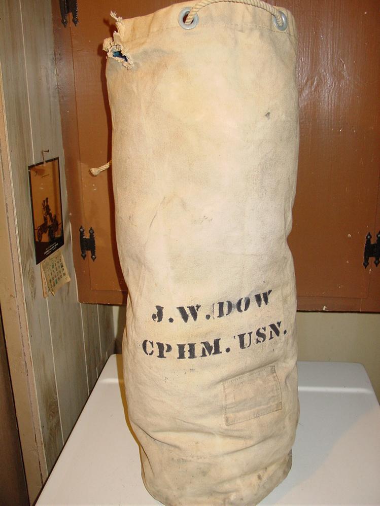 Military WWII Navy Sailor Duffel Bag White Canvas CPHM Sea Ship Gear Duffle Gear Military WWII Navy Sailor Duffel Bag White Canvas CPHM Sea Ship Gear Duffle Gear