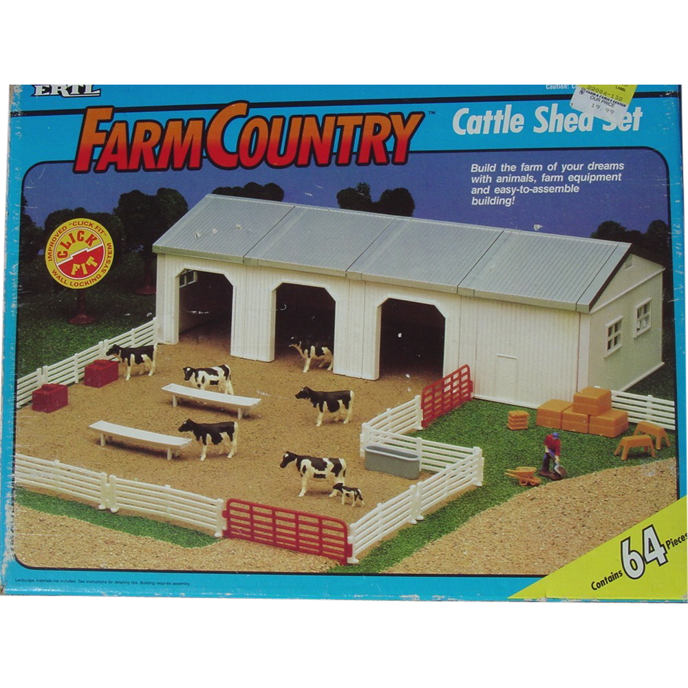 Ertl Farm Country Cattle Shed Set 4238 Farm Barn Cow John Deere Ford 