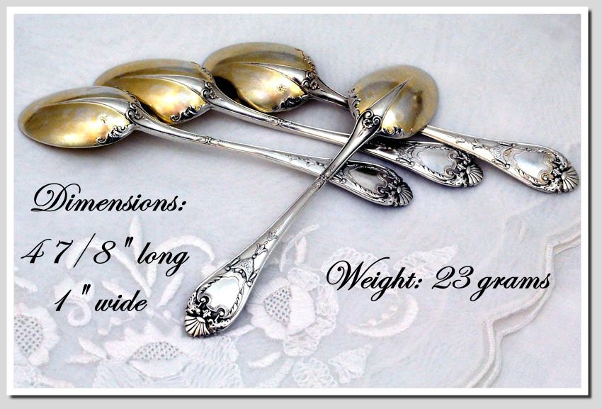 Gustave Marmuse: French Sterling Spoons (11) & Tongs: Mascarons! Gustave Marmuse: French Sterling Spoons (11) & Tongs: Mascarons!