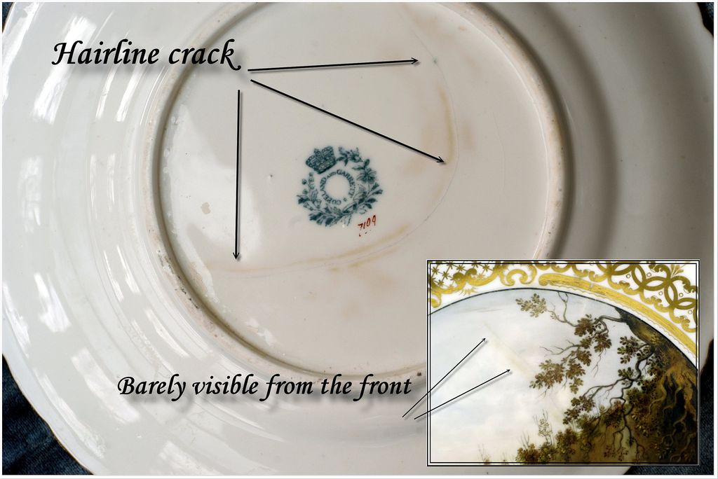Rare! Hand Painted Gilt Copeland & Garrett Plate: Hunt Themes Rare! Hand Painted Gilt Copeland & Garrett Plate: Hunt Themes