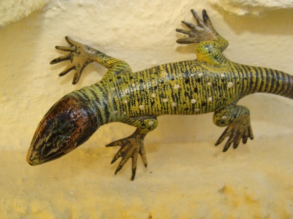 Antique Vienna Bronze of a green lizard Antique Vienna Bronze of a green lizard