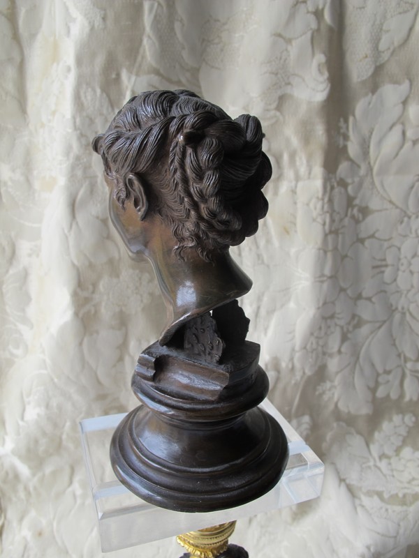 An Italian Bronze bust of a young girl signed by Vicenzo Gemito 1852-1929 An Italian Bronze bust of a young girl signed by Vicenzo Gemito 1852-1929