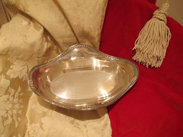 A silver bread basket, Austria, second half 19th century A silver bread basket, Austria, second half 19th century