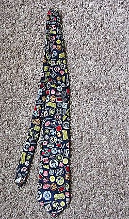 Handmade Silk Museum Artifacts Railroad Memorabilia Tie Handmade Silk Museum Artifacts Railroad Memorabilia Tie