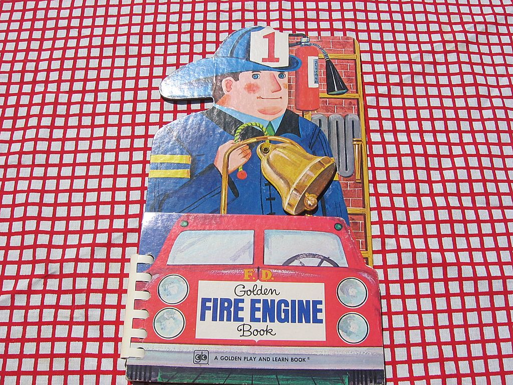 1969 Golden Play and Learn Fire Engine Book 1969 Golden Play and Learn Fire Engine Book