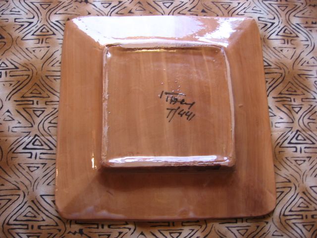 1960's Rossini Originals Italy Pottery Ashtray 1960's Rossini Originals Italy Pottery Ashtray