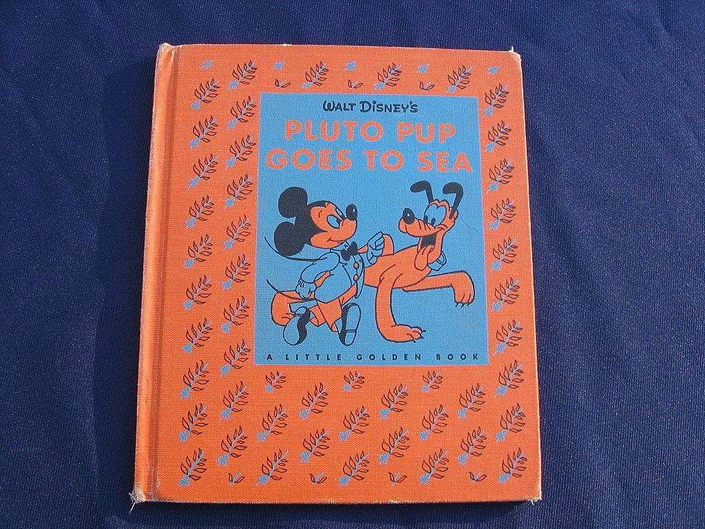 The The Golden Library Cloth Book "Walt Disney's Pluto Pup Goes To Sea" The The Golden Library Cloth Book "Walt Disney's Pluto Pup Goes To Sea"