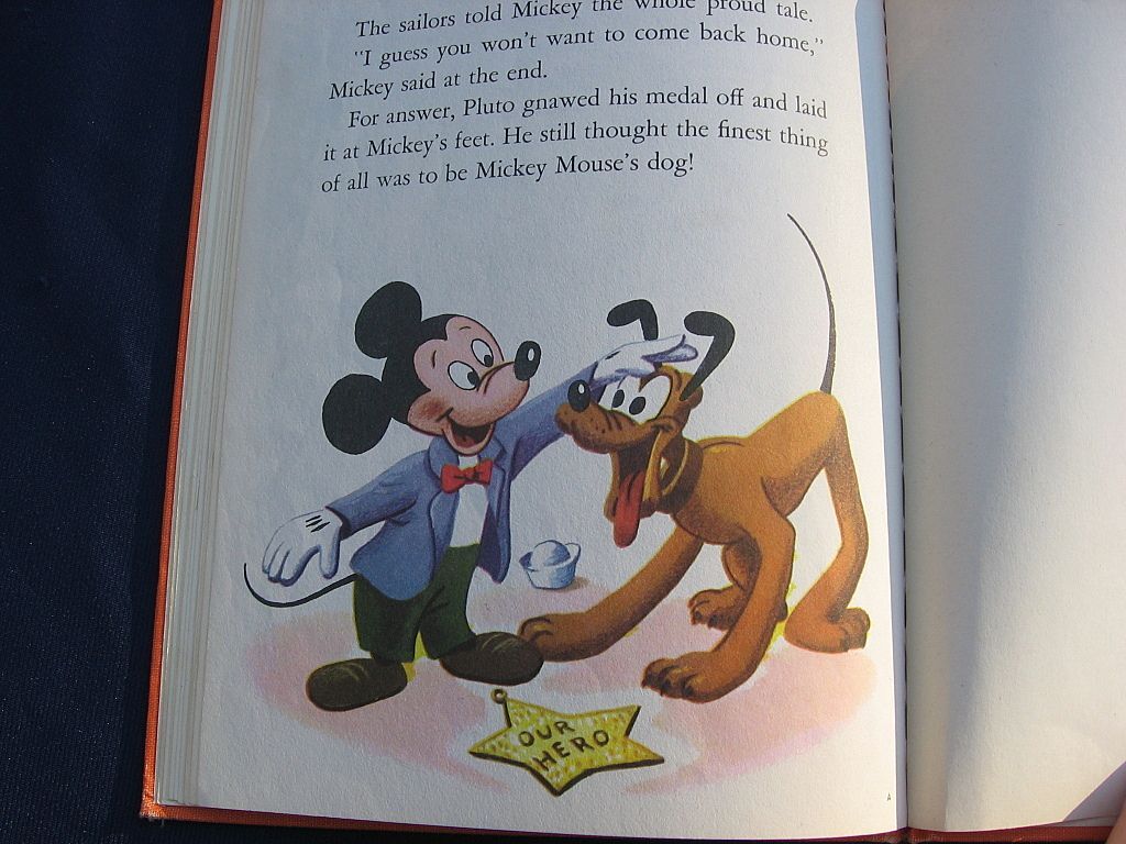 The The Golden Library Cloth Book "Walt Disney's Pluto Pup Goes To Sea" The The Golden Library Cloth Book "Walt Disney's Pluto Pup Goes To Sea"