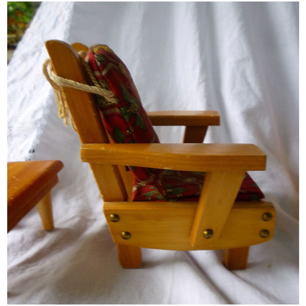 Pert Pat NH Doll Furniture Arm Chair and Coffee Table Vintage 1950s Pert Pat NH Doll Furniture Arm Chair and Coffee Table Vintage 1950s