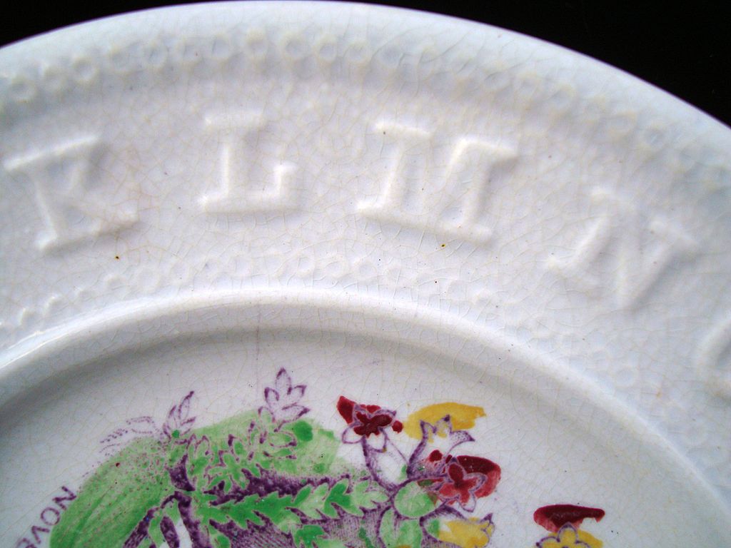 Antique ABC Pearlware Plate ~ November 1840 Antique ABC Pearlware Plate ~ November 1840