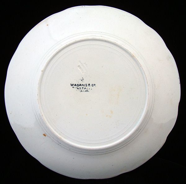 Black Transferware Alphabet ABC Plate ~ HORSE 1890 Black Transferware Alphabet ABC Plate ~ HORSE 1890