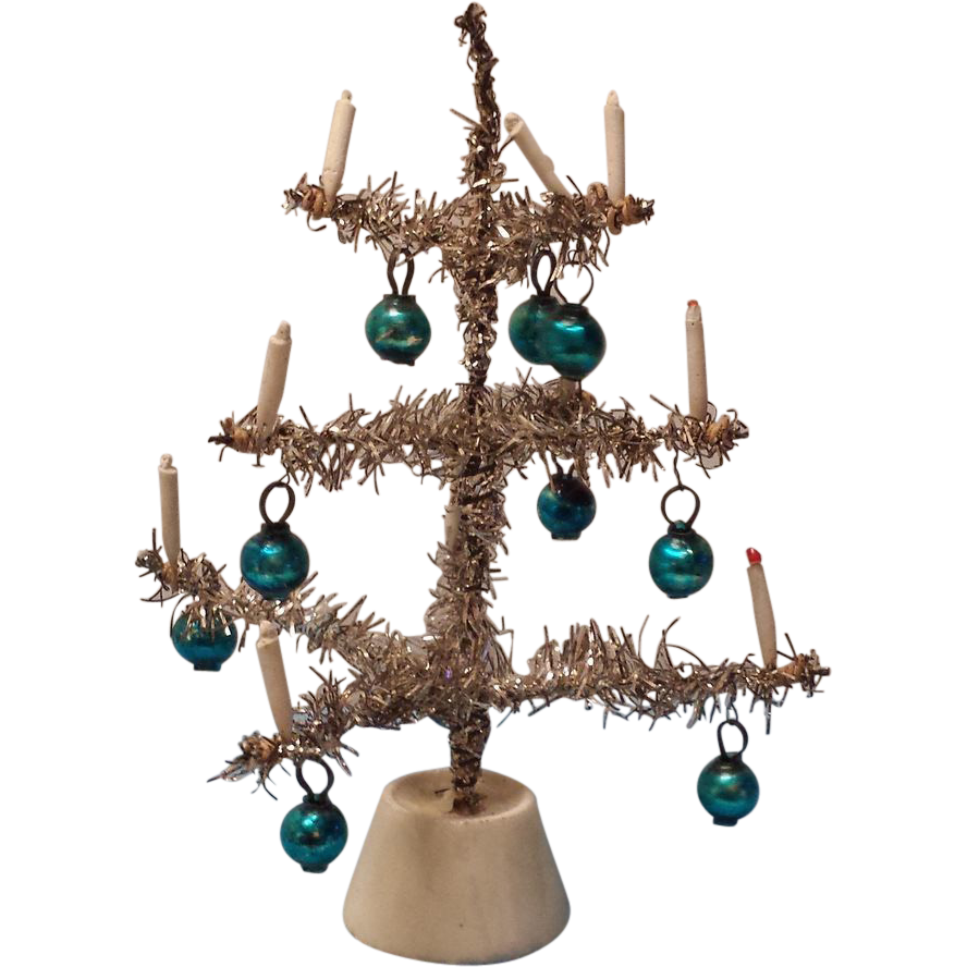 german dollhouse silver tinsel christmas tree aqua german dollhouse silver tinsel christmas tree aqua