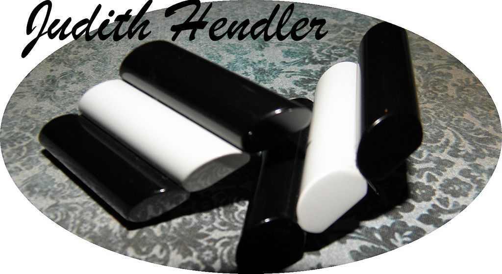 Judith Hendler Black & White Acri-Gems Earrings with original label Judith Hendler Black & White Acri-Gems Earrings with original label