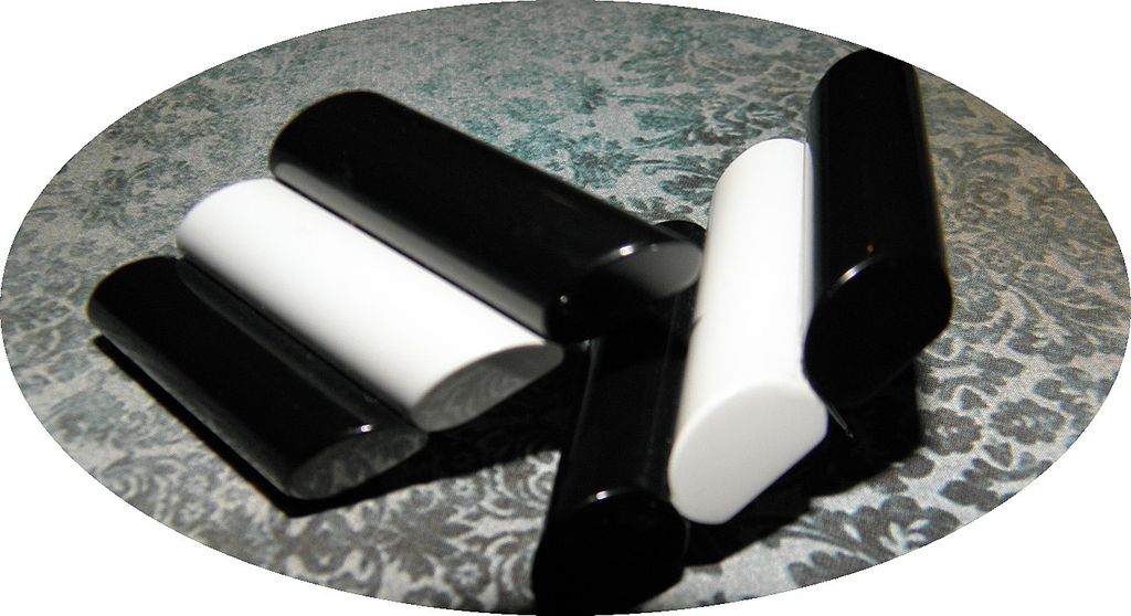 Judith Hendler Black & White Acri-Gems Earrings with original label Judith Hendler Black & White Acri-Gems Earrings with original label