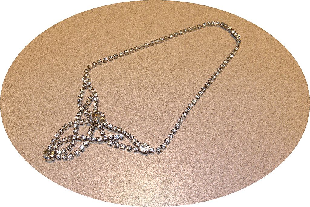 Vintage Love Knot Clear Rhinestone Necklace Vintage Love Knot Clear Rhinestone Necklace