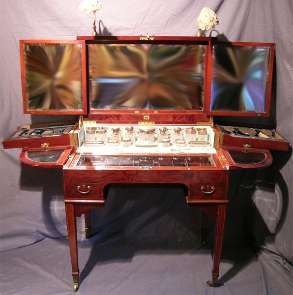 Fabulous Signed Folding Dressing Table Vanity Fabulous Signed Folding Dressing Table Vanity