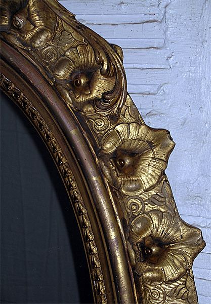 Circa 1850 Gilded Rococo Parlor Mirror Circa 1850 Gilded Rococo Parlor Mirror