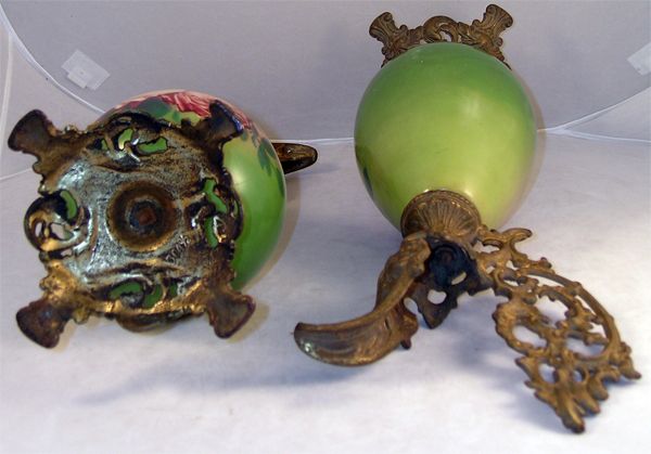 Lovely Pair of Victorian Mantel Ewers Lovely Pair of Victorian Mantel Ewers
