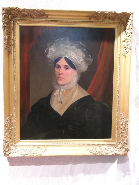 Oil on Canvas Portrait of a Woman In A French Bonnet Oil on Canvas Portrait of a Woman In A French Bonnet