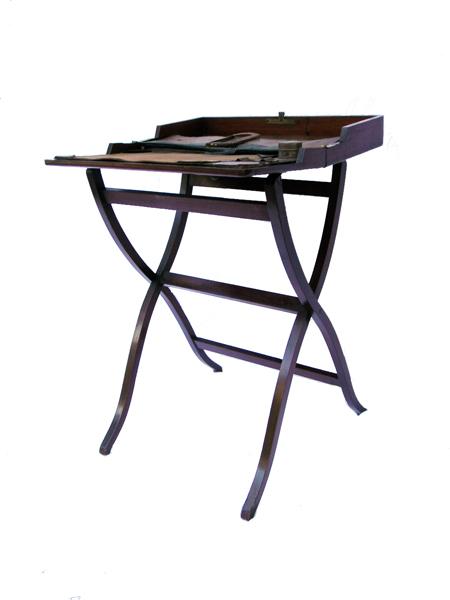 English Folding Campaign Desk In Mahogany English Folding Campaign Desk In Mahogany