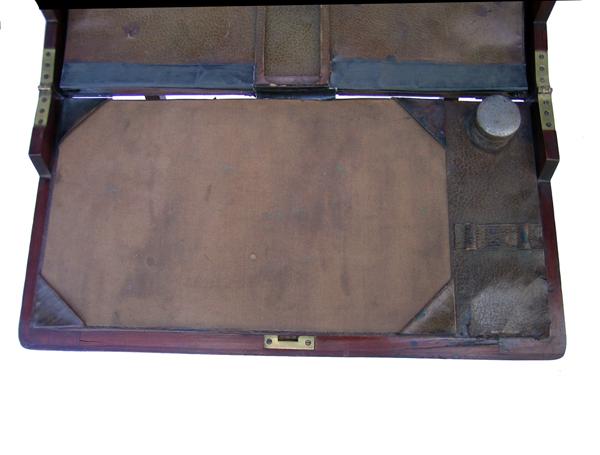 English Folding Campaign Desk In Mahogany English Folding Campaign Desk In Mahogany