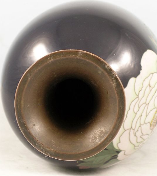 Tall Graceful Japanese Cloisonne Vase Tall Graceful Japanese Cloisonne Vase