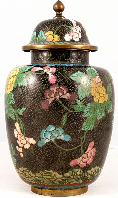Chinese Cloisonne Ginger Jar Chinese Cloisonne Ginger Jar
