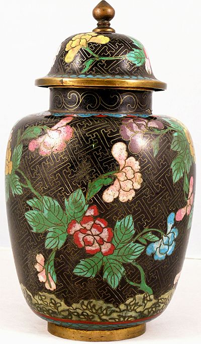 Chinese Cloisonne Ginger Jar Chinese Cloisonne Ginger Jar