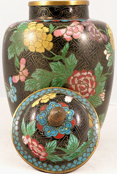 Chinese Cloisonne Ginger Jar Chinese Cloisonne Ginger Jar