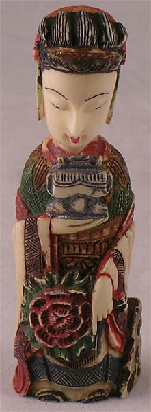 Chinese Carved Ivory Poly-Chromed Snuff Bottle Chinese Carved Ivory Poly-Chromed Snuff Bottle