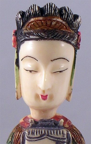 Chinese Carved Ivory Poly-Chromed Snuff Bottle Chinese Carved Ivory Poly-Chromed Snuff Bottle