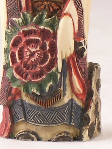 Chinese Carved Ivory Poly-Chromed Snuff Bottle Chinese Carved Ivory Poly-Chromed Snuff Bottle