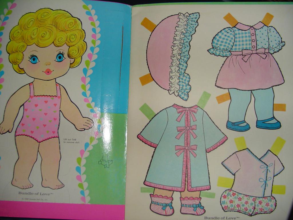1959 ' Bundle of Love ' Uneeda Paper Dolls *Uncut 1959 ' Bundle of Love ' Uneeda Paper Dolls *Uncut