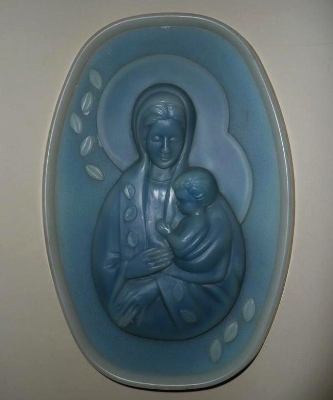 Beautiful Holy Virgin Mary with Baby Jesus Plaque Beautiful Holy Virgin Mary with Baby Jesus Plaque