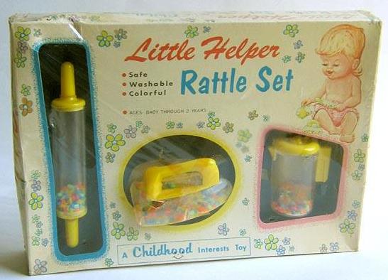 Little Helper Rattle Set 1950's New in Box Little Helper Rattle Set 1950's New in Box