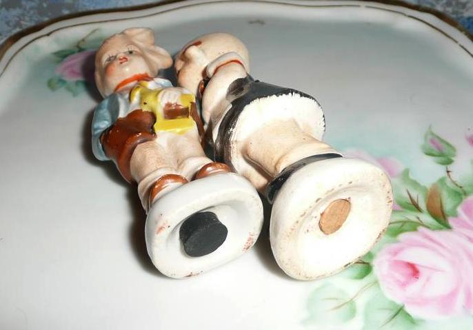 Boy Girl Pair of Salt and Pepper Shakers Boy Girl Pair of Salt and Pepper Shakers