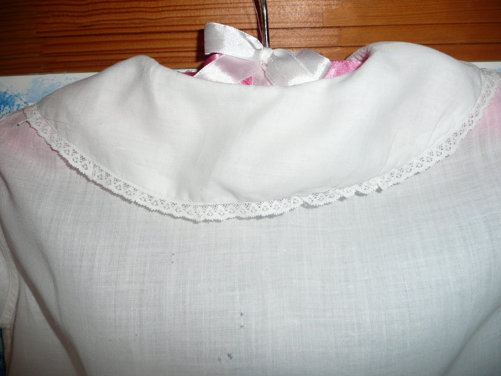 Vintage White Baby Robe for large/tall Doll Vintage White Baby Robe for large/tall Doll