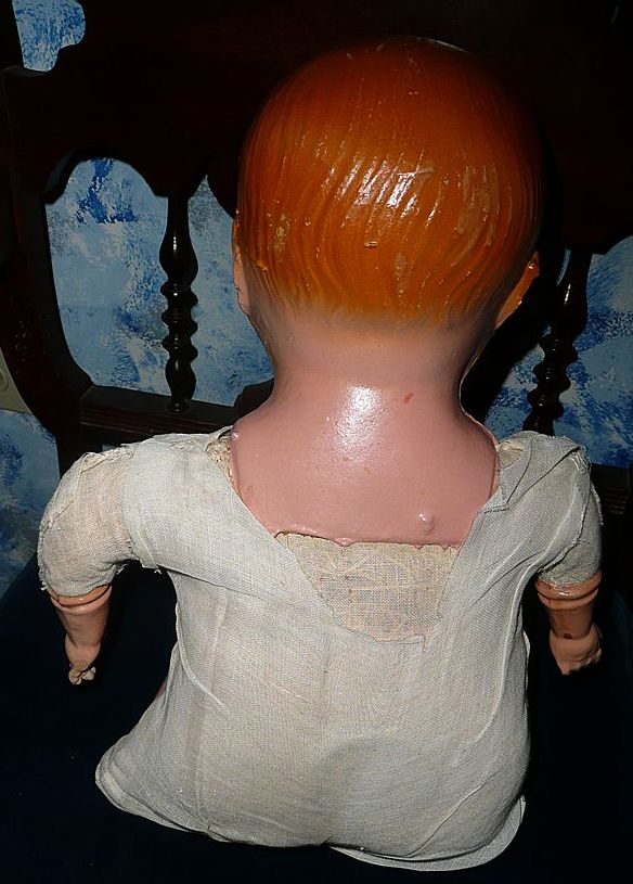 Primitive Huge Composition Baby Girl Doll Primitive Huge Composition Baby Girl Doll