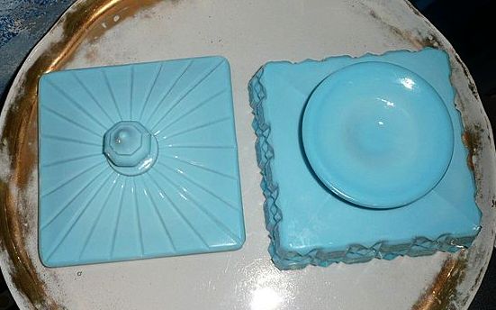 Beautiful Blue Candy Glass Dish Beautiful Blue Candy Glass Dish