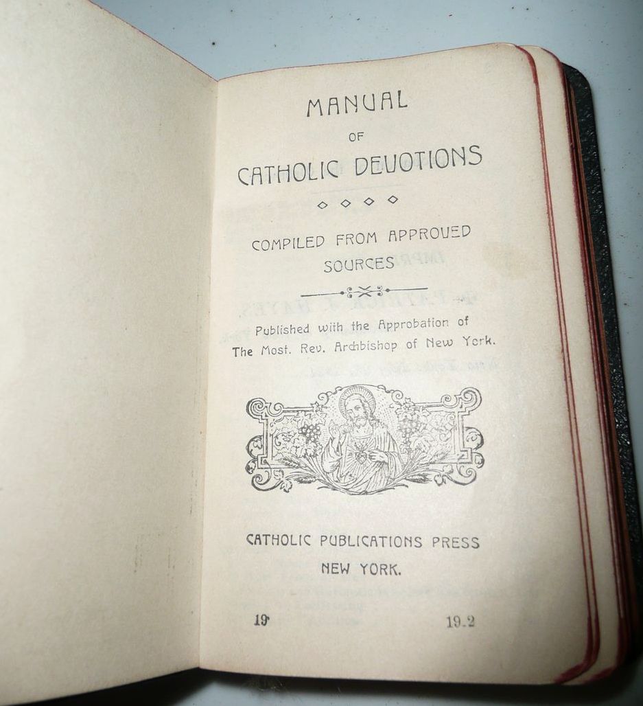 Knights of Columbus 'Manual of Catholic Devotions' *1920's Knights of Columbus 'Manual of Catholic Devotions' *1920's