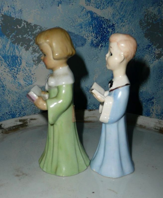 Two Church Chorus Figurines Two Church Chorus Figurines