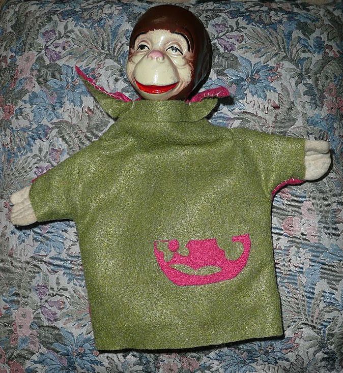 Vintage Composition Monkey Hand Puppet Vintage Composition Monkey Hand Puppet