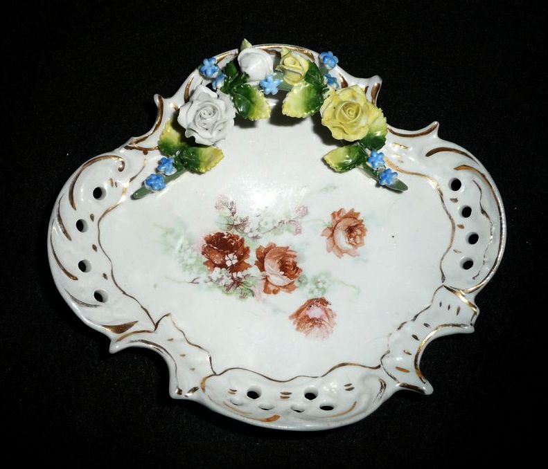 Beautiful German Porcelain Dish/Tray * RARE Beautiful German Porcelain Dish/Tray * RARE