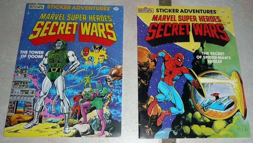 1984 Marvel Super Heroes Lot of two Sticker Adventure Books *MINT! 1984 Marvel Super Heroes Lot of two Sticker Adventure Books *MINT!