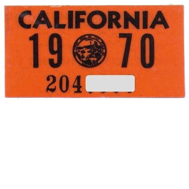 California License Plate Sticker Colors Unbound