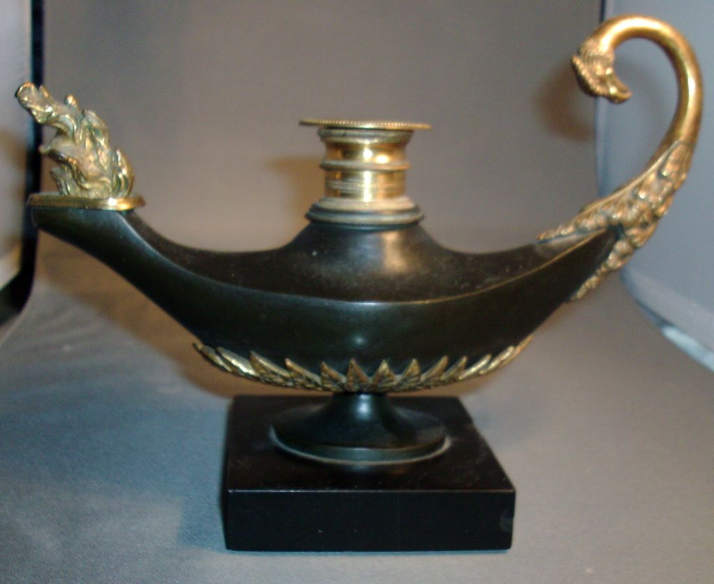 Early 19th c. Regency Gilt Bronze Ormolu & Stone Candlestick Early 19th c. Regency Gilt Bronze Ormolu & Stone Candlestick