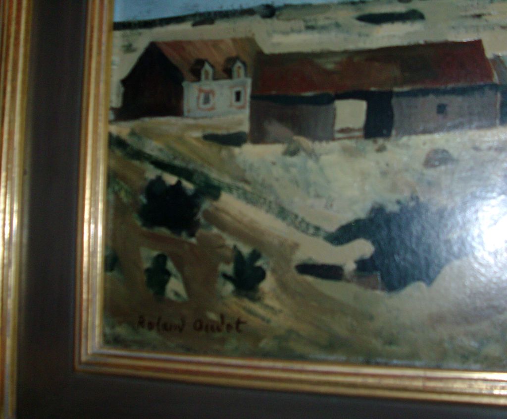 Roland Oudot French Oil Painting on Board of the Countryside Roland Oudot French Oil Painting on Board of the Countryside